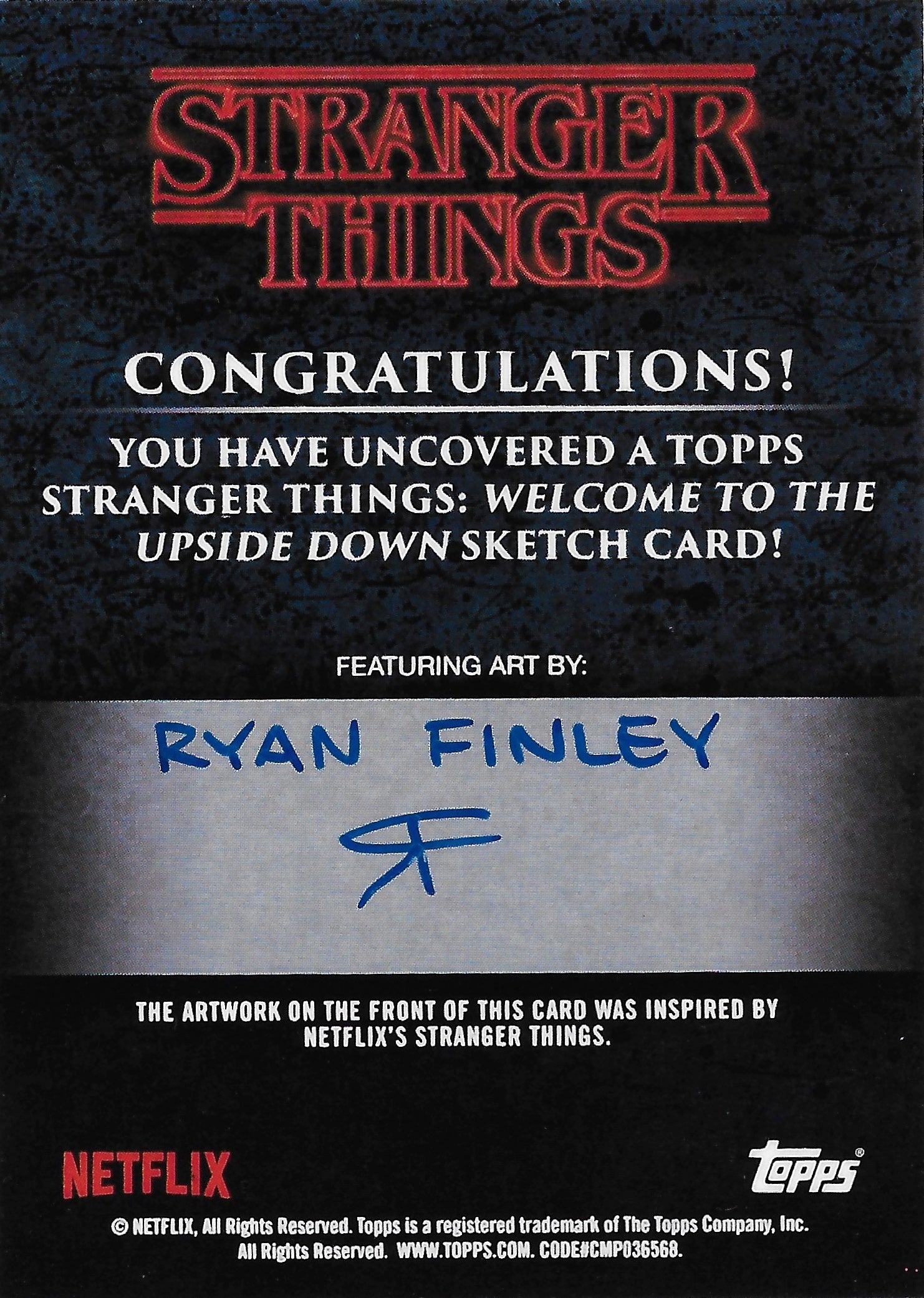 K-POP・アジア Topps STRANGER THINGS sketch card Topps Stranger Things: Welcome to The Upside Down- Eleven