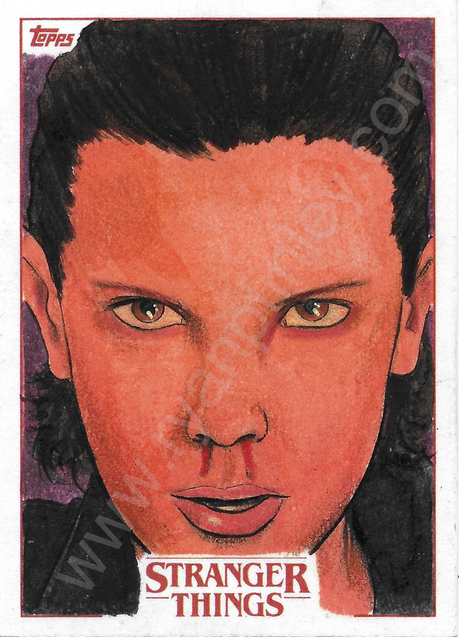 K-POP・アジア Topps STRANGER THINGS sketch card 2018 Topps Stranger Things Artist Sketch Card 